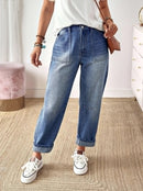 Stretch Jeans With Side Pockets