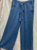 Casual Printed Top & Drawstring Elastic Waist Pants Set for Women