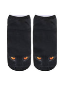 Women's Cute Cat Face Pattern Ankle Socks