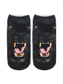 Women's Cute Cat Face Pattern Ankle Socks