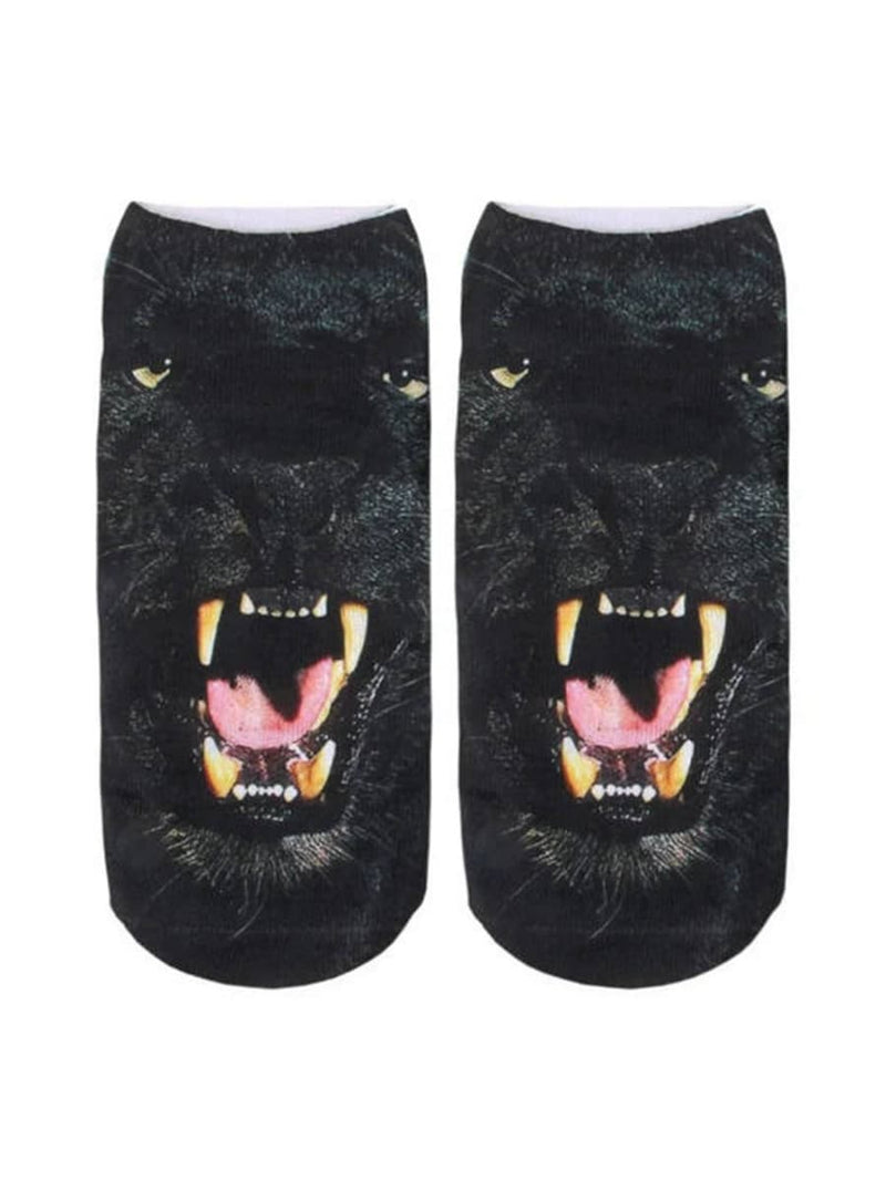 Women's Cute Cat Face Pattern Ankle Socks