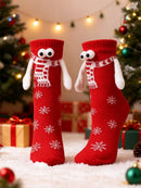 Women's Christmas Snowman Snowflake Pattern Crew Socks