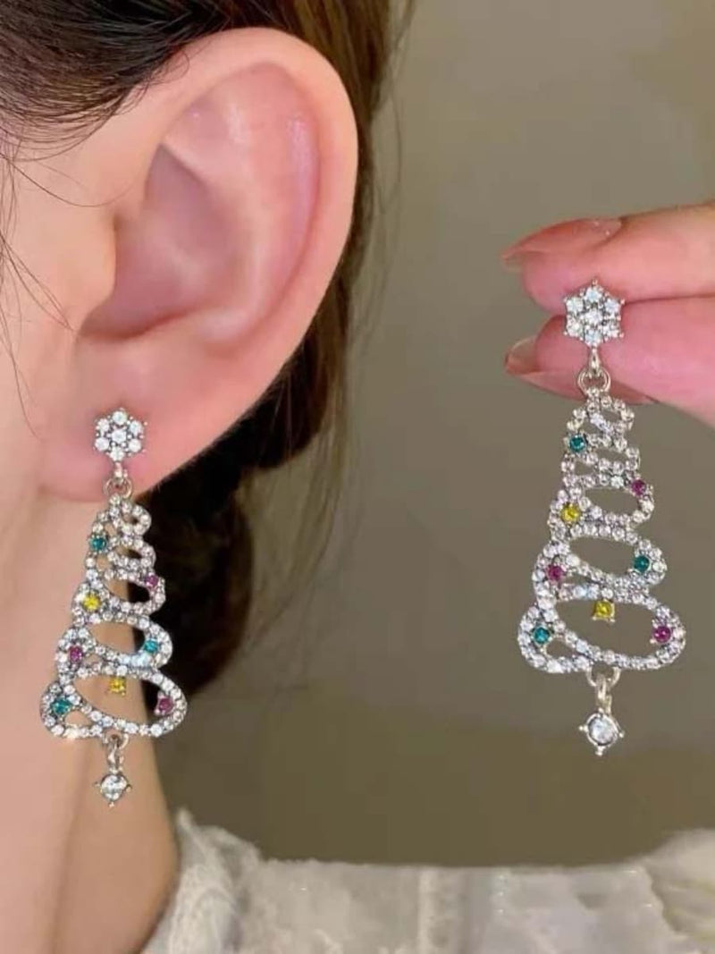 Women's Christmas Multi Alloy Dangle Christmas Tree Theme Earrings