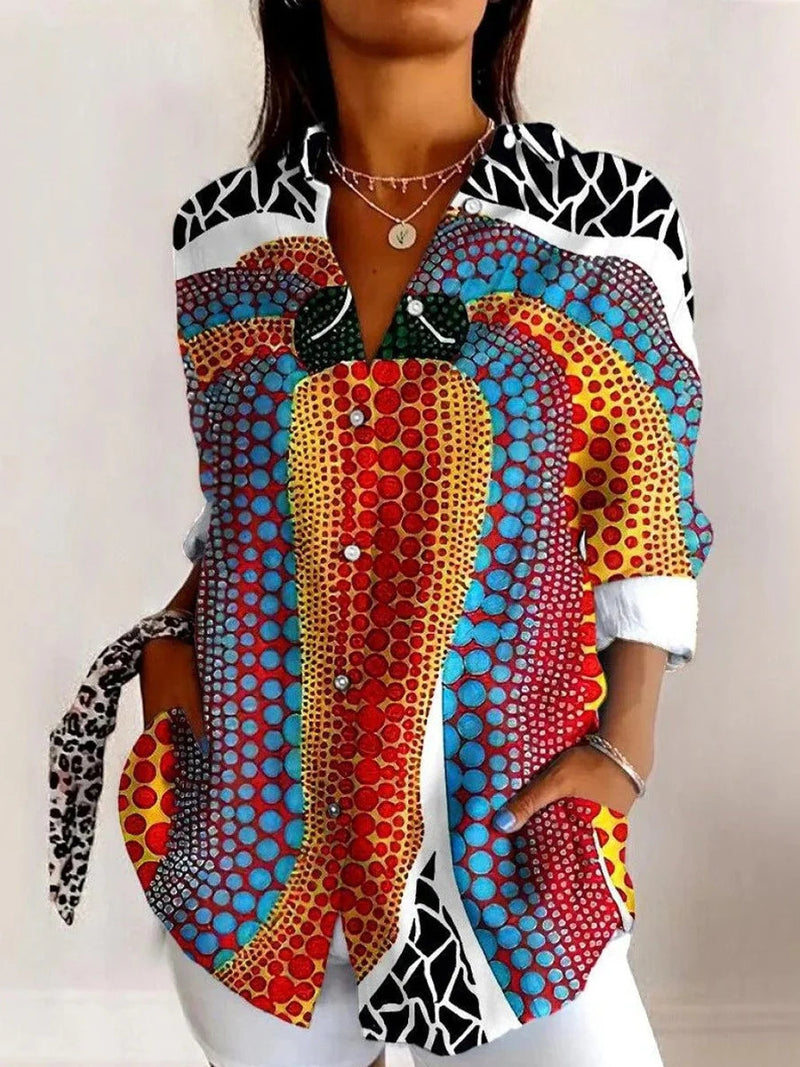 Casual Long Sleeve Buttoned Shirt