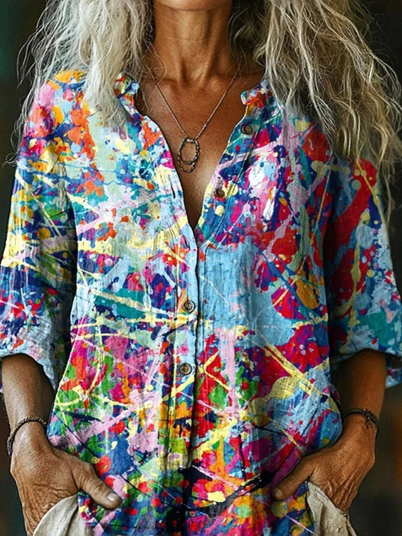Special Loose Long Sleeve Blouse