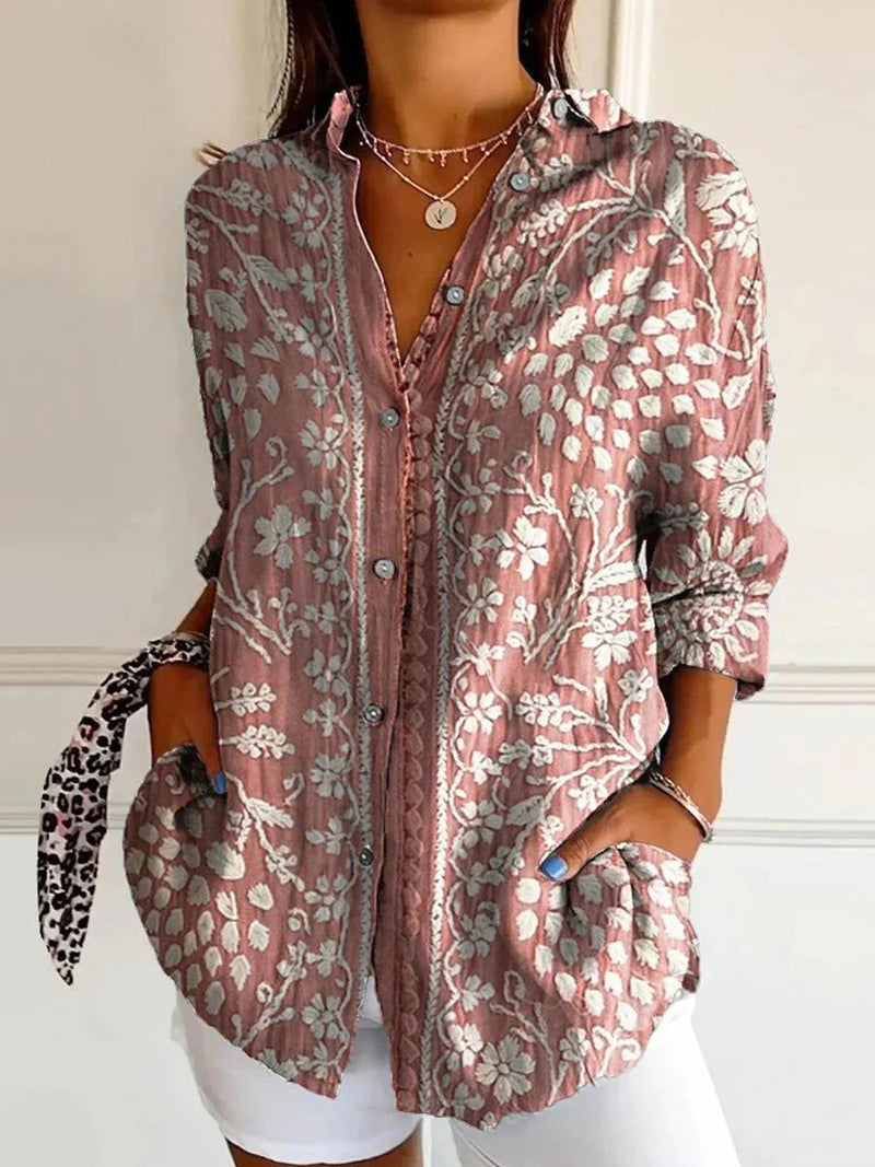 Special Collared Long Sleeve Shirt