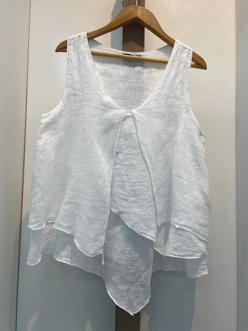 Plus Size Solid Sleeveless Tank