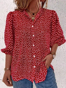 Women Casual Polka Dots Blouse