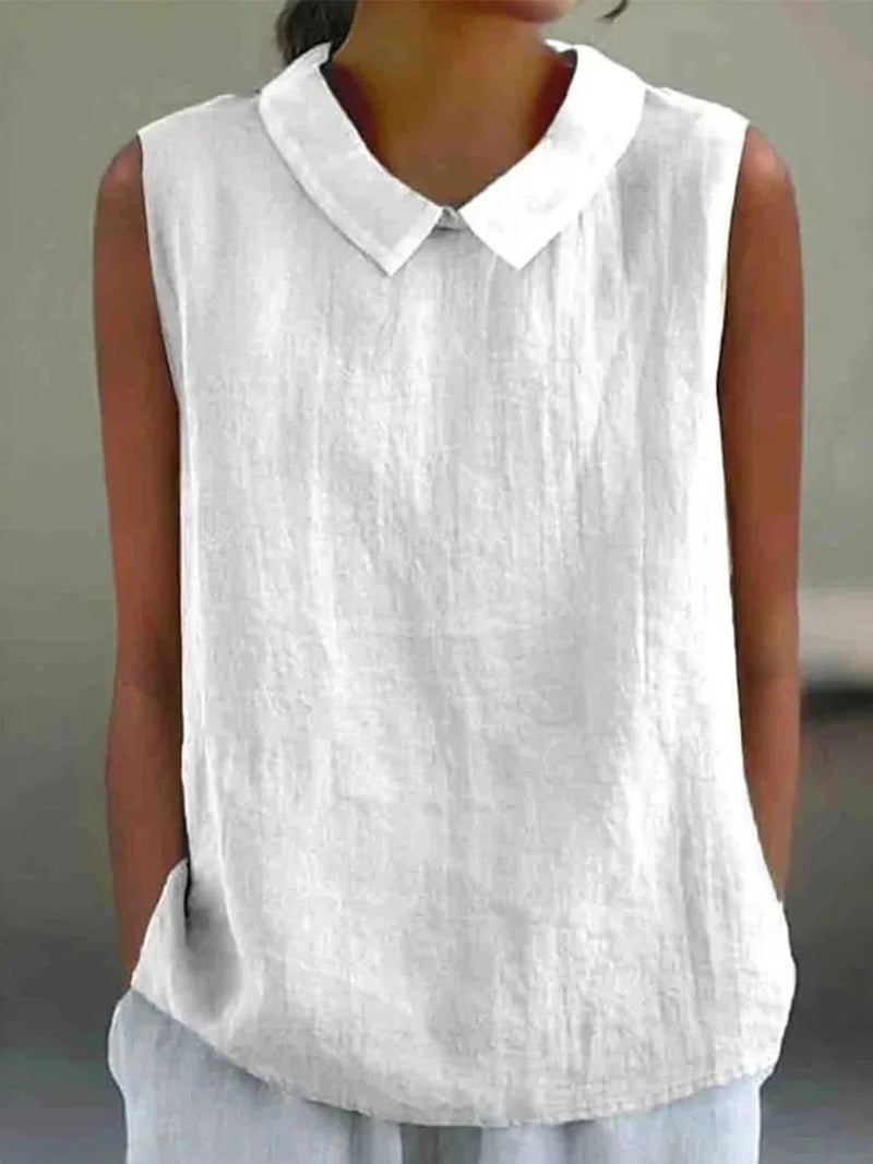 Casual Solid Colour Sleeveless Tank Top