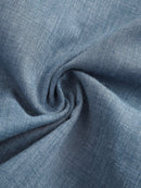 Blue Solid Basic Capris Pants