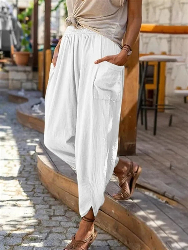 Casual Thin Cropped Harem Pants