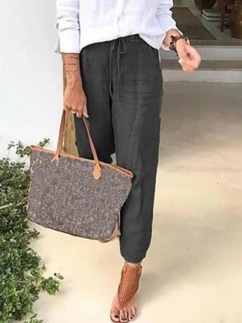 Casual Solid Color Pants