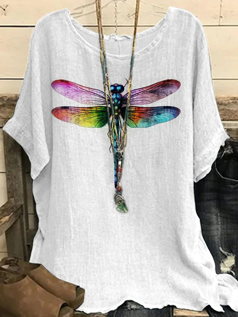 Casual Comfy Short Sleeve Round Neck Top
