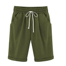 Summer Women's Relaxed Cotton Shorts with Pockets